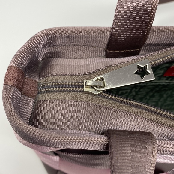 Harveys seatbelt bag purse. Brown and pink. - Picture 5 of 9